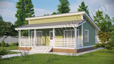 Проект каркасно-щитового дома Д–120